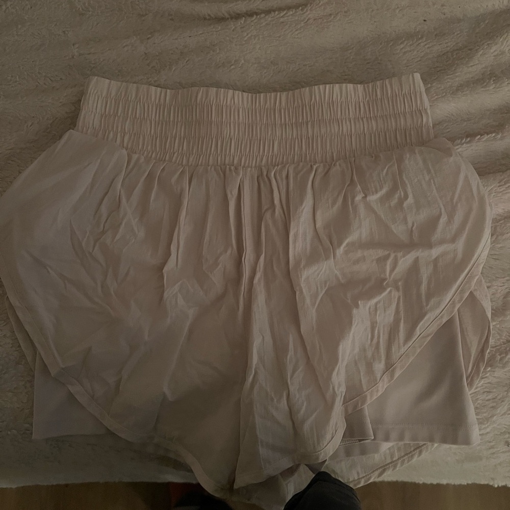White soft shorts